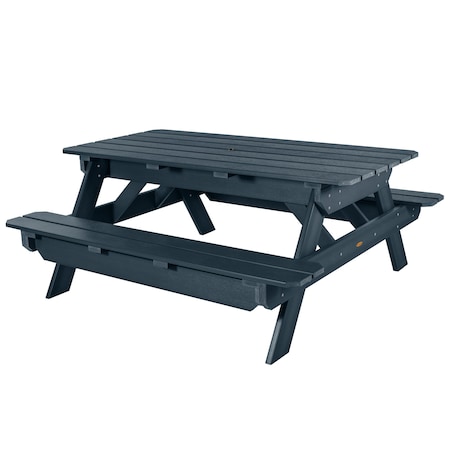 Highwood Usa Rectangle Hometown Picnic Table, Federal Blue, 6 ft L, 30 in H Overall AD-TBL-HI02-FBE